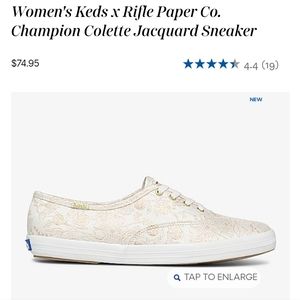 Keds x Rifle Paper Co. Champion Colette Jacquard Sneak, nearly brand new, size 9